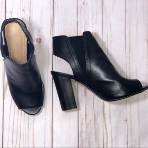 Glister Alice -03 Black Block Heels sizes 7.5